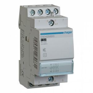 CONTACT SIL. 25A, 4F, 24V
