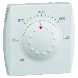 Thermostat ambiance électronique semi-encastré chauf eau ch entrée abaiss 230V